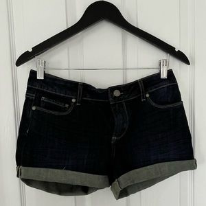 Paige Denim Shorts 26 Dark Blue